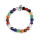 Wholesale 7 Chakra Stone Beads Men's Round Beads Bracelet with Music Symbols Bracelet